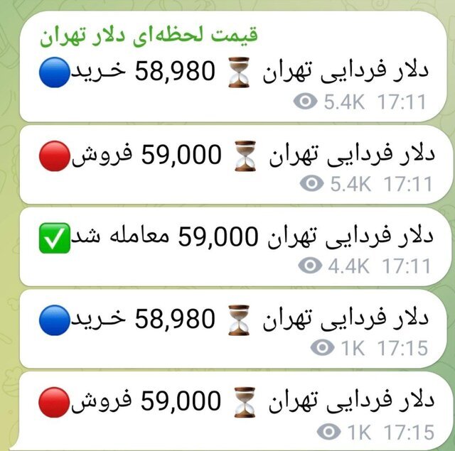 خبرگزاری حامی دولت: قیمت دلار 59 هزار تومانی جعلی است!