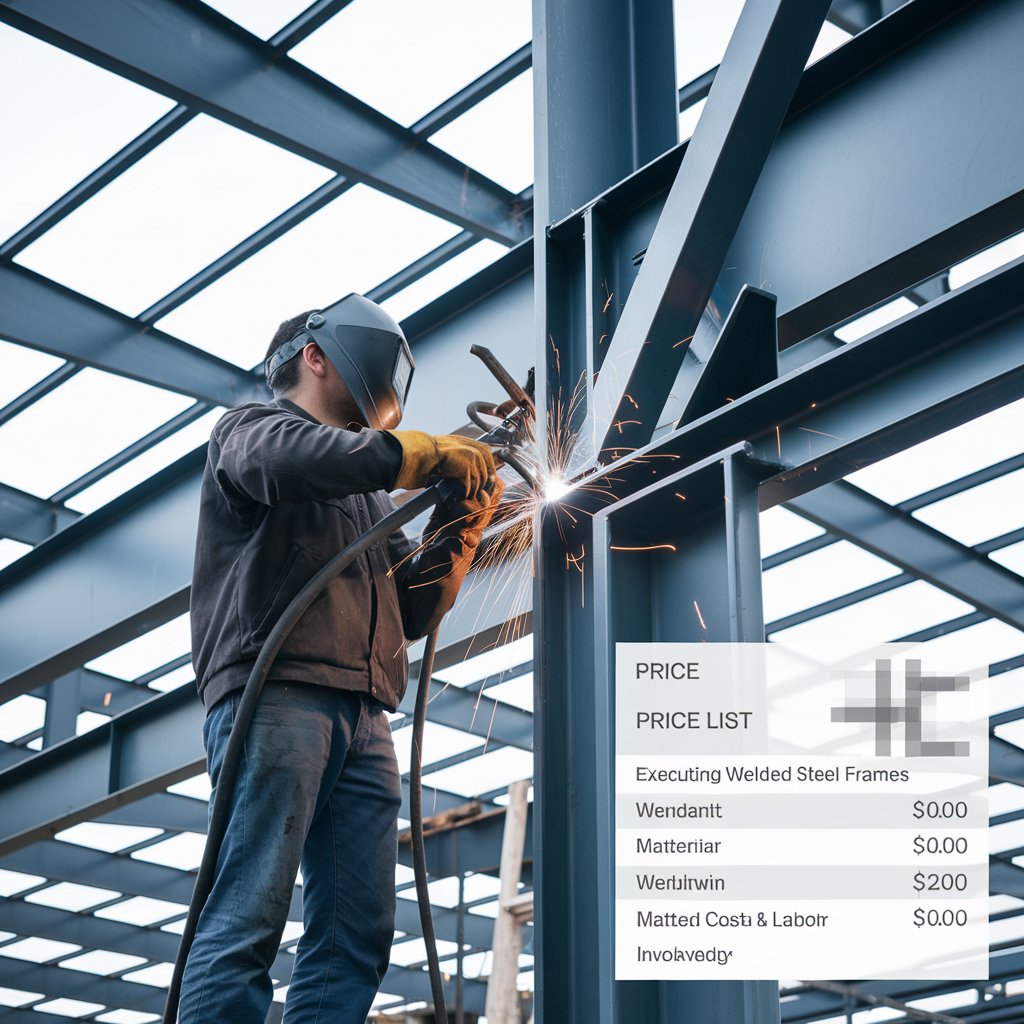 قیمت اجرای اسکلت فلزی جوشی و بررسی جامع هزینه‌ها و عوامل تاثیرگذار