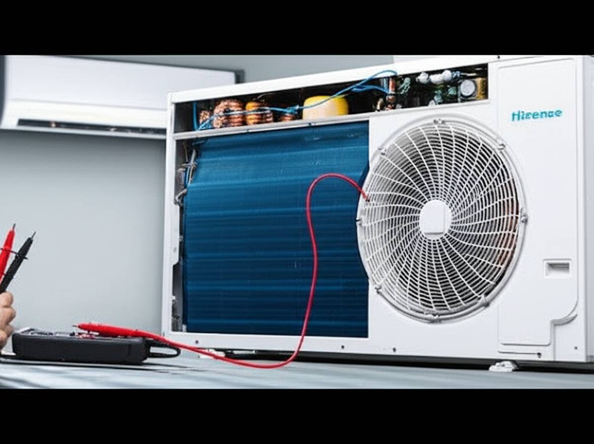 چگونه مشکلات برقی کولر گازی هایسنس را تعمیر کنیم؟