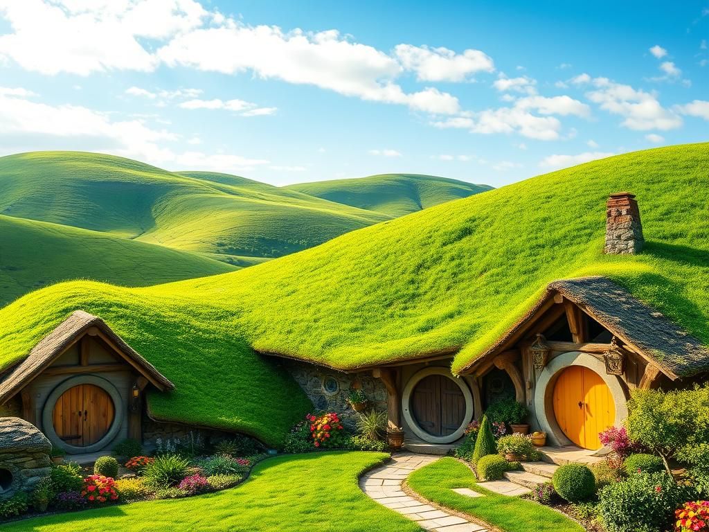 خانه های خیالی هابیتون: روستایی جادویی در سرزمین میانه