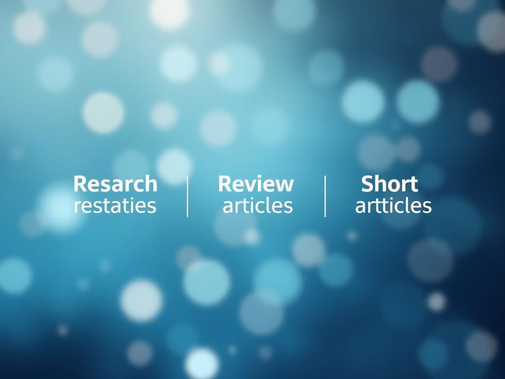 انواع مقاله پژوهشی، مروری و کوتاه