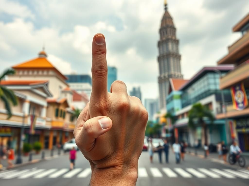 آداب سفر مالزی: با انگشت اشاره نکنید! (نکته مهم فرهنگی)